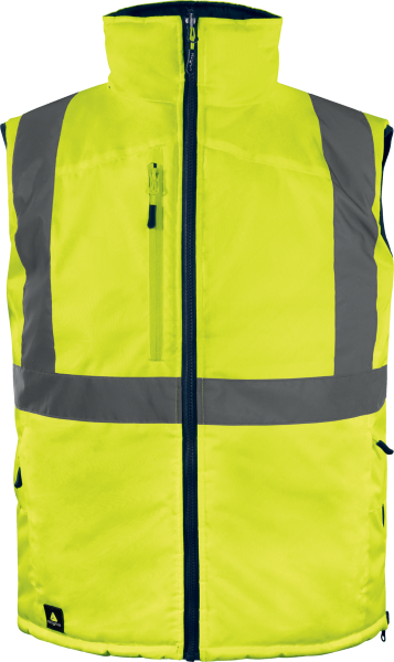 Reflexní zateplená oboustranná vesta Delta Plus FIDJI 3 Barva: Žlutá, Velikost: 2XL (FIDJ3HVJAXX)