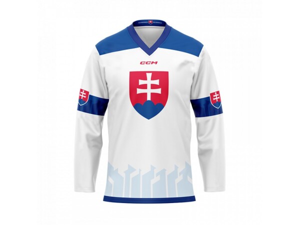 Slovenský hokejový fan dres Juraj Slafkovský #20 CCM Hockey Slovakia Bílý Velikost: