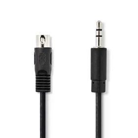 Nedis DIN Audio kabel DIN 5pinová (M) - jack 3.5 mm (M) 2.00 m černá (CAGL20100BK20)