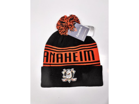 Fanatics Pánská zimní čepice Anaheim Ducks NHL A/CAP Beanie Cuff W/Pom