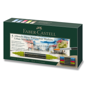 Sada akvarelových popisovačů Faber-Castell Urban Sketch 5ks
