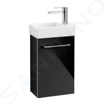 VILLEROY & BOCH - Avento Umyvadlová skříňka, 340x514x202 mm, 1 dvířka, Crystal Black A87601B3