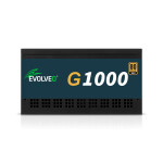 EVOLVEO G1000, zdroj 1000W, 80+ GOLD, ATX 3.1, aPFC, 140 mm ventilátor, plně modulární, záruka 3 roky, černý