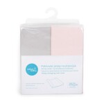Ceba baby Potah na přebalovací podložku Comfort Light grey + Pink 50x70-80 cm, 2 ks