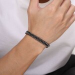 Pánský ocelový náramek Miami Cuban Vintage 8 mm, 21,5 cm Vintage