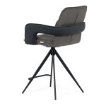 Barová židle otočná 180°, šedá, látka, AUB-F1146 GREY2