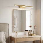 Koupelnové nástěnné LED svítidlo SWE008-1W 58cm BRUSH GOLD OSW-20107