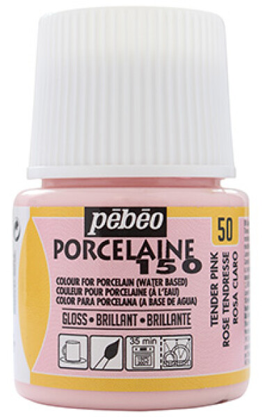 Pébéo Porcelaine 150 45 ml odstín 50 růžová něžná