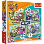 Trefl Puzzle Top Wing - Akademie 4v1 (12,15,20,24 dílků)