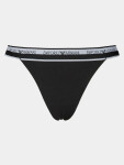 Dámská tanga 2Pack 164522 4R227 00020 černá Emporio Armani