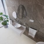 Vysoká umyvadlová baterie SAT Dark bez výpusti PVD Gun Metal SATBSDA285K SATBSDA285K