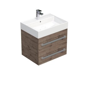 Koupelnová skříňka s umyvadlem SAT Cube Way 60x53x46 cm dub Wellington mat CUBE46602DWSAT CUBE46602DWSAT