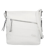 Trendy dámská koženková crossbody kabelka Tande, bílá