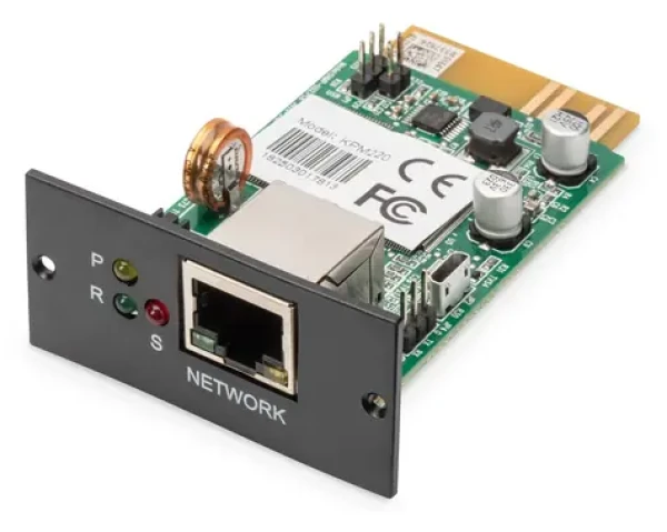 Digitus SNMP WEB karta V2.0 / Síťová karta pro UPS / RS-232 / Ethernet 10/100 / SNMP (DN-170100-1)