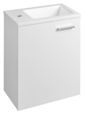 AQUALINE - ZOJA skříňka s keramickým umyvadlem 40x22 cm, bílá 51049A-01