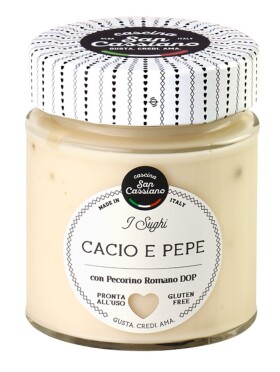 Omáčka Cacio e Pepe s Pecorino Romano DOP a černým pepřem 150 g