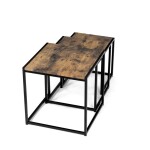 Konferenční stolek 45x45cm, mdf, hnědá, AF-3003 OLW