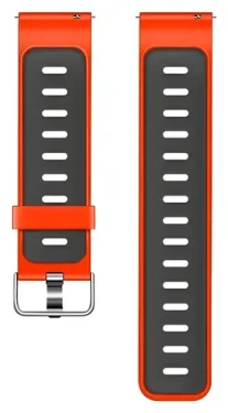 Beline Double Color červeno-černý / Řemínek pro chytré hodinky / silikon / 20 mm