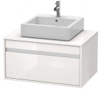 DURAVIT - Ketho Umyvadlová skříňka 43x80x55 cm, 1 zásuvka, lesklá bílá KT669402222
