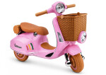 Mamido Dětský elektrický skútr Vespa 2x35W růžový