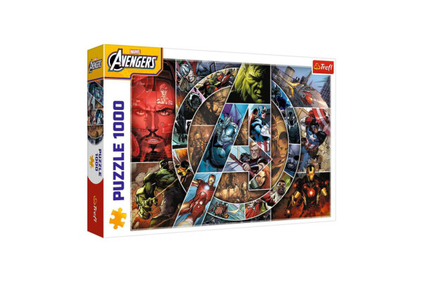 Puzzle Avengers: Hrdinové 1000 dílků 68,3x48cm v krabici 40x27x6cm