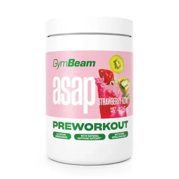 ASAP Pre-Workout - GymBeam (jahoda kiwi, 425 g) (104971-1-425g-strawberry-kiwi)