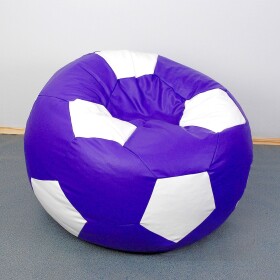 FRONTI Sedací vak - míč 80 cm - světlefialová + bílá