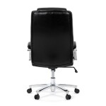 Kancelářské křeslo, houpací mechanismus, černá ekokůže, KA-F1385 BK