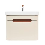 Koupelnová skříňka s umyvadlem a baterií SAT Fusion 57,5x43x45 cm pískově béžová mat SATFUSION60BEMWBA SATFUSION60BEMWBA