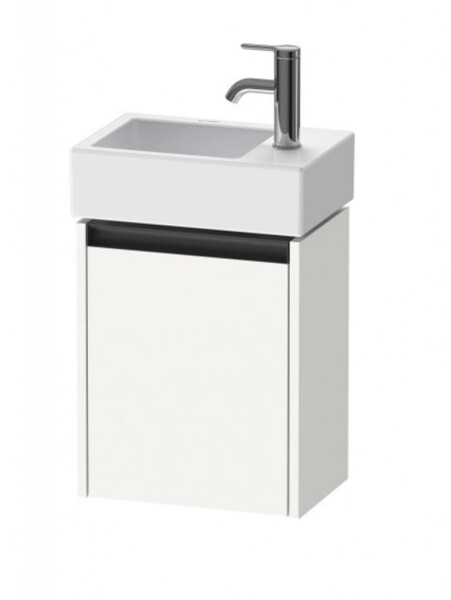DURAVIT - Ketho.2 Umyvadlová skříňka 44x36x24 cm, 1 dvířka, panty vlevo, matná bílá K25071L18180000