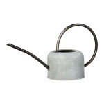 Ib Laursen Kovová konvička na zalévání Grey / Black 0,9 l, stříbrná barva, kov