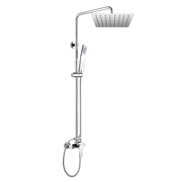 Mereo Dita sprchová baterie s talířovou hranatou slim sprchou 250x250 mm, nerez CBE60104SDD2