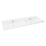 Nábytkové dvojumyvadlo SAT B-Way 121x46 cm bílá matná dva otvory pro baterii SATBW212046WM SATBW212046WM