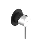SAPHO - ULTRAMIX podomítková sprchová baterie, 1 výstup, černá mat/chrom UT041BC