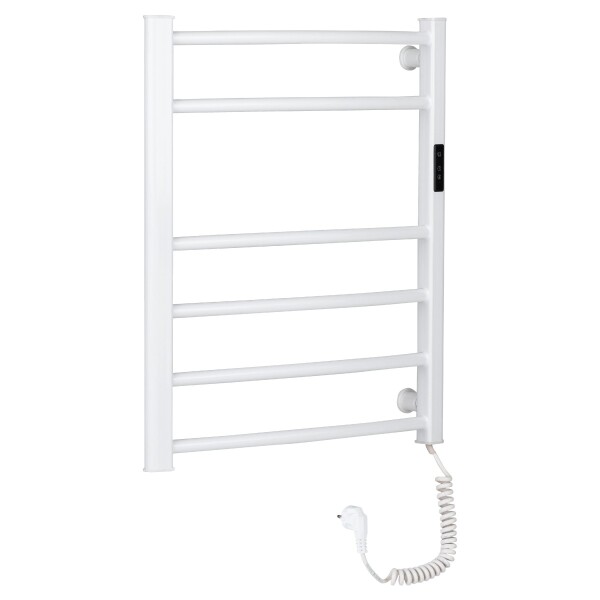 CERANO Elektrický sušák ručníků Luca, s displejem - 97 W - bílá lesklá - 660x550 mm