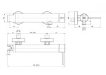 SLEZAK-RAV - Vodovodní baterie sprchová SEINA, Rozměr: 150 mm SE980.5SM