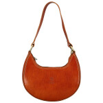 Luxusní dámská kožená kabelka na rameno Delami Vera Pelle Lanny, koňaková