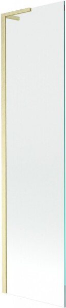 MEXEN/S - Next L vanová zástěna FIX 50 x 150, transparent, zlato kartáčovaný 895-050-000-03-00-55