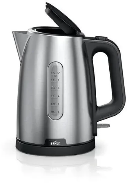 Braun WK 1500 stříbrná / Rychlovarná konvice / 2200 W / 1.7 l (0X21010067)