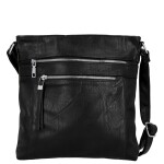 Trendy dámská koženková crossbody kabelka Bree, černá