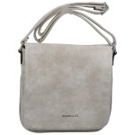Dámské koženkové crossbody s klopou Debora, šedá