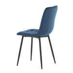 Jídelní židle, modrá, sametová látka, CT-281 BLUE4