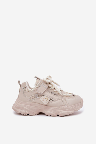 Dětské tenisky na platformě béžové Hanomess 32