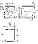 GROHE Závěsné WC se sedátkem softclose, rimless, alpská bílá