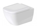 DURAVIT - Happy D.2 Závěsné WC, Rimless, HygieneGlaze, bílá 2222092000