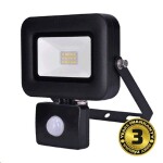 LED reflektor PRO s čidlem pohybu 10W černý 850lm 5000K Solight