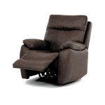 TV a relaxační křeslo s elektrickým ovládáním, potah hnědá látka v dekoru vintage, 1 motor 240V