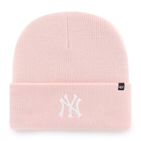 47 Brand Pánská zimní čepice New York Yankees MLB Haymaker '47 CUFF KNIT Pink