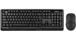 A4tech FG1012S černá / tichý set bezdrátová klávesnice + myši / CZ layout / USB-A nano přijímač 2.4GHz (FG1012S-BK)