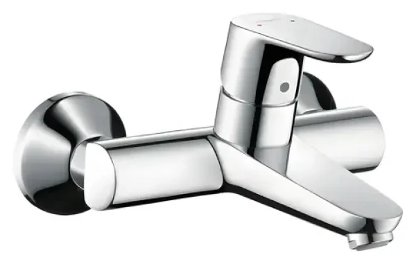 Hansgrohe Umyvadlová baterie, chrom / Umyvadlová baterie / Nástěnná montáž / Keramická kartuše / Rozteč středů 150 mm (31923000)